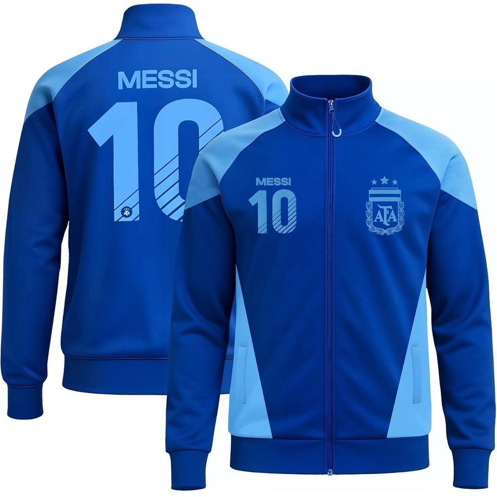 Icon Sports Argentina Messi 10 Track Jacket Blue AFA Official Licensed XL